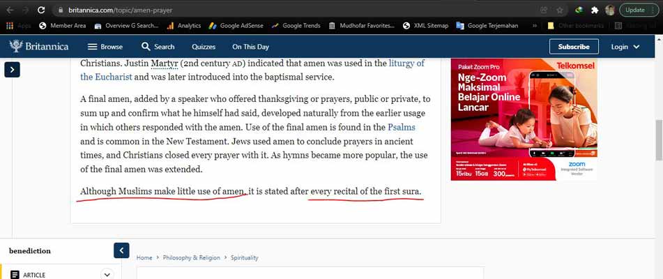 Arti amin yang disalahartikan