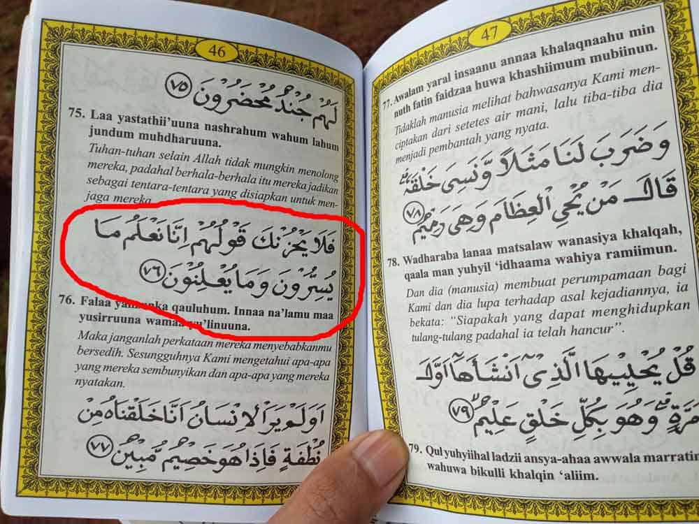 buku yasin yang ada terjemahnya